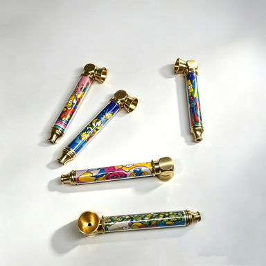 Novelty Storage Tubes Anime‑Printed Metal Portable Storage Tube