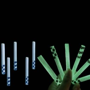 Glow-in-the-Dark Fidgets Soccer‑Pattern Aluminum Glow‑in‑the‑Dark Stick