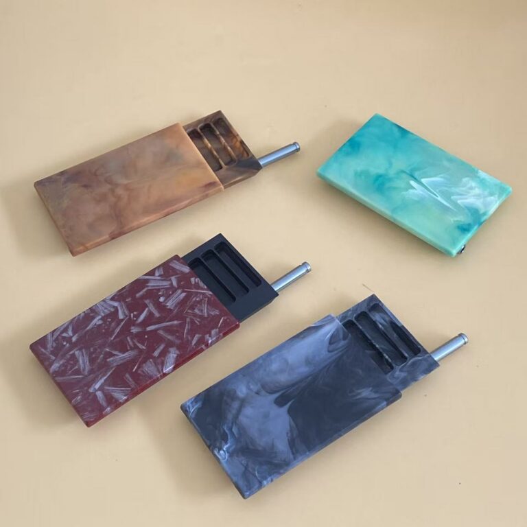 Slide-Case Storage Stone‑Texture Sliding Storage Box