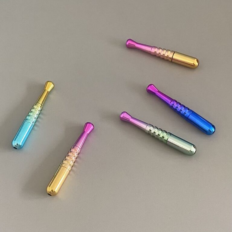 Novelty Storage Tubes Iridescent Electroplated Aluminum Baseball‑Bat Storage Tube