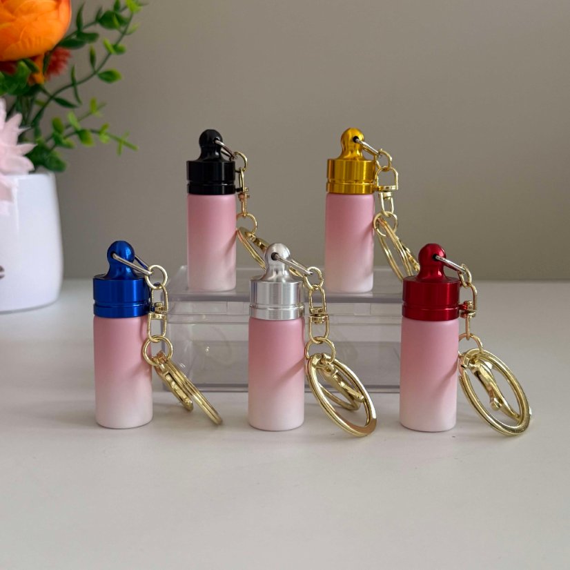 Keychain Storage Pocket Secret Mini Bottle Keychain