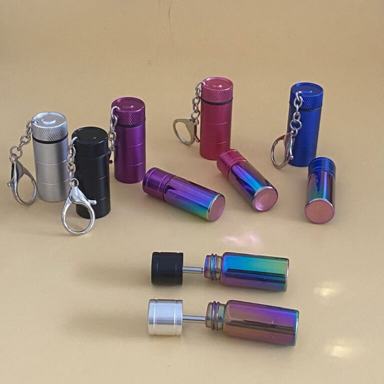 Keychain Storage Multi‑Color Metal Portable Storage Pendant